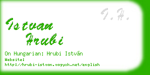 istvan hrubi business card